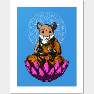 Hamster Mouse Buddha Posters and Art